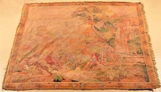 19th Century French Pictorial Tapestry.