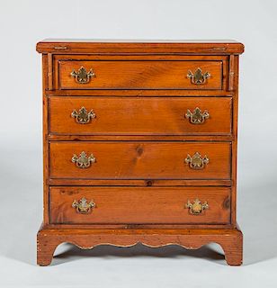 George III Style Stained Pine Butler's Chest of Drawers