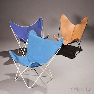 Three Butterfly Lounge Chairs