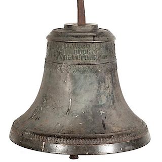 Confederate Church Bell Captured at Baton Rouge by Union Forces Under Command of General Benjamin Butler 