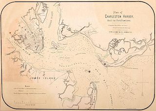 Plan of Charleston Harbor, and its fortifications, A. Williams & Co., Boston, 1861 