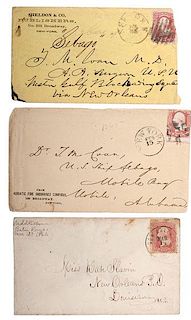 Civil War Covers To and From Ships in the West Gulf Blockading Squadron 