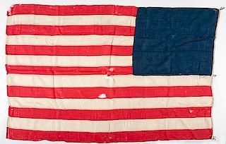 36-Star American Flag Presented to Major George Benson Fox, 75th Ohio Volunteers 