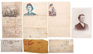 Ohio 122nd Volunteer Infantry, Civil War Correspondence from Pvts. Detenbeck, Voll, and Watson, Each KIA 