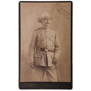 Major General and Western Surveyor, Francis Vinton Greene, Signed Boudoir Card 