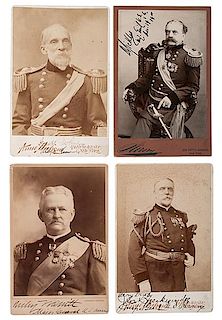 Spanish American War-Era Cabinet Cards Signed by US Generals Breckinridge, Merritt, Sickles, and Wheeler 