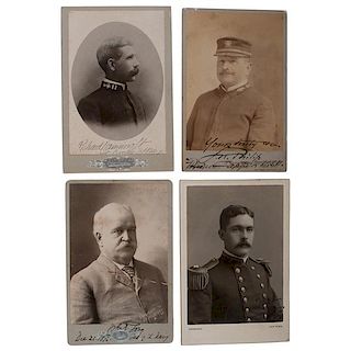 Spanish American War Naval Officers, Collection of Signed Cabinet Cards, Featuring MOH Winner Richard P. Hobson, Winfield S. Schley, and Alfred MahanÂ