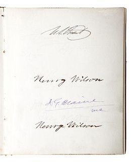 Ulysses S. Grant's 2nd Administration and the 43rd Congress, Autograph Album, 1875 