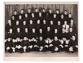 Robert F. Kennedy, Harvard Football Squad of 1946, Photograph by Notman Studio 