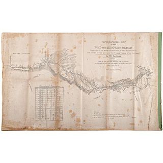 Topographical Map of the Road from Missouri to Oregon, 1846 