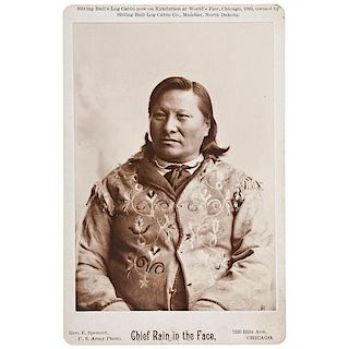 George Spencer Cabinet Photograph of Chief Rain-in-the-Face 