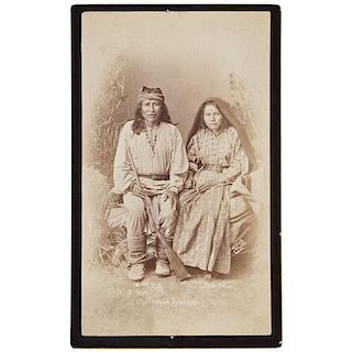 Ben Wittick Photograph of Chiricahua Chief and Wife 
