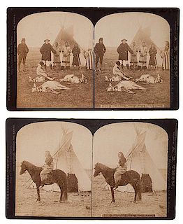 A.B. Thom Stereoviews of Blackfoot Indian Camps Along the Line of the Canadian Pacific Railway 