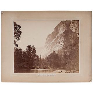 C.R. Savage Photograph, Glacier Point, Yosemite Valley 