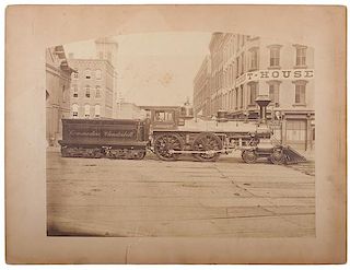 The Commodore Vanderbilt Locomotive, Albumen Photograph 