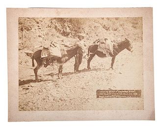 Coules & McBride, Deadwood, DT, Photograph of Miners Outfit "Prospecting" For Gold, 1888 
