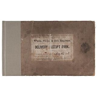 Rare 1888 Carson City, Nevada Wells Fargo Delivery Receipt Book 