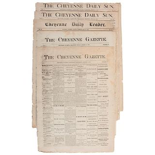 Cheyenne Gazette and Cheyenne Daily Sun, Early Wyoming Newspapers, Ca 1877 