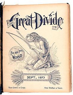 Rare Colorado Magazine The Great Divide, Volume of Issues, September 1893 to January 1895 