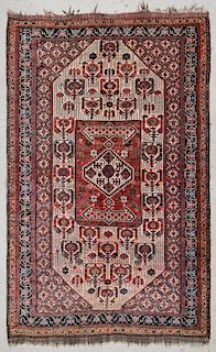 Antique Qashqai Rug: 6'1" x 9'9" (185 x 297 cm)