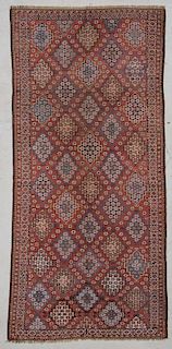 Antique Central Asian Beshir Rug: 5'11" x 12'2"