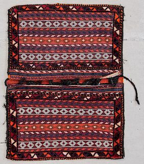 Baktiari Saddlebags, Mixed Pile, Sumakh, Kilim: 3' x 4' (91 x 122 cm)