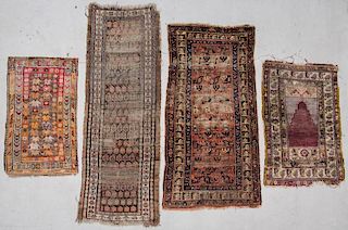 4 Antique Persian/Turkish/Caucasian Rugs