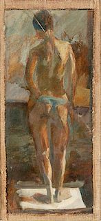 Gyula Gobolyos (Hungarian, 20th Century)      Female Nude