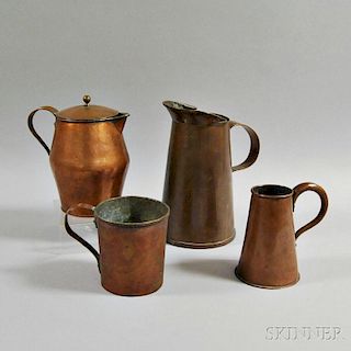 Three Copper Vessels