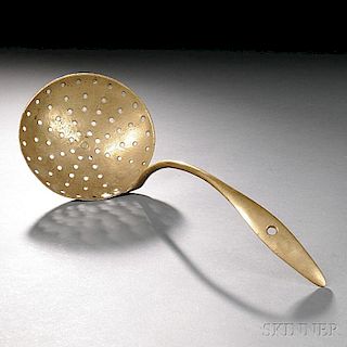 Brass Skimmer with Curved Handle