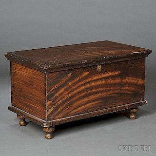Child's Grain-painted Six-board Chest