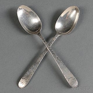 Two Silver Teaspoons