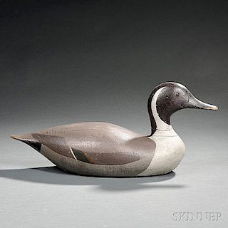 Carved and Painted Pintail Drake Decoy