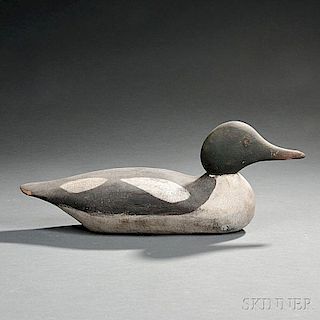 Carved and Painted Common Merganser Decoy