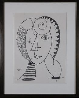 Pablo Picasso, Attributed: Portrait