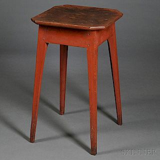 Federal Red-painted Cherry Stand