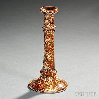 Bennington Pottery Flint Enamel Glazed Candlestick