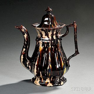 Bennington Pottery Flint Enamel Glazed Coffeepot and Cover
