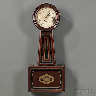 Rosewood Grained No. 4 Wall Timepiece