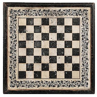 Black- and White-painted Gameboard