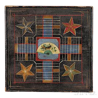 Polychrome Paint-decorated Game Board