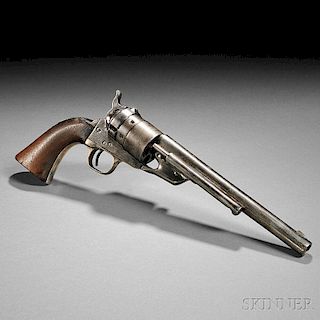 Identified Nickel-plated Model 1860 Colt Richards Conversion Revolver