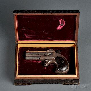 Cased Remington Double-Deringer Pistol