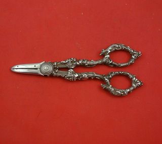 Number 125 by Gorham Sterling Silver Grape Shears with Fox Grapes Heavy 6.0 ozt.