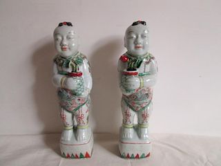 OLD Chinese Porcelain Boys, 27cm