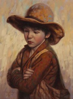 Jim Daly, (American, b. 1940), Country Boy, 1988