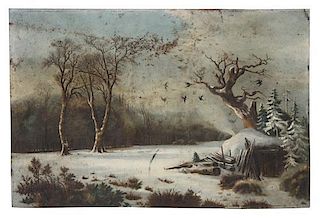 Artist Unknown, (American, 20th Century), Winter Landscape