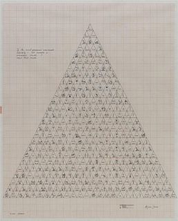 Agnes Denes, (Hungarian/American, b. 1938), The Pyramid Series: 4000 Years, 1975
