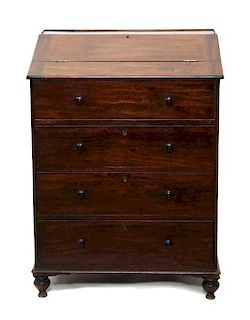 A William IV Slope Top Desk Height 33 x width 25 x depth 19 5/8 inches
