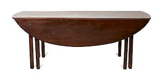 A George III Mahogany Hunt Table Height 28 1/2 x length 75 inches